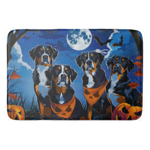 Greater Swiss Halloween Spooky Bath Mat