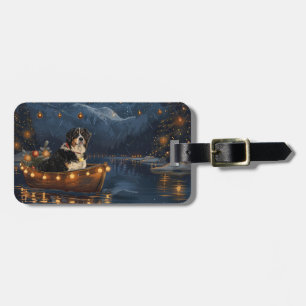 Greater Swiss Mountain Christmas Festive Voyage Luggage Tag