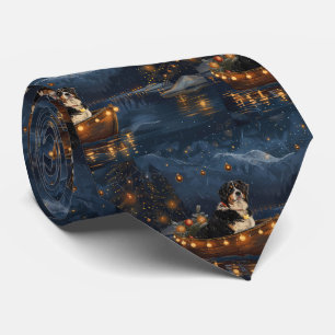 Greater Swiss Mountain Christmas Festive Voyage Tie