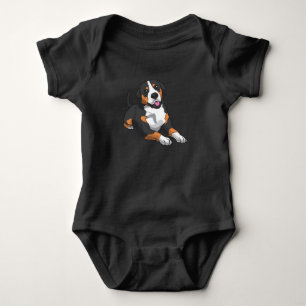 Greater Swiss Mountain Dog Baby Bodysuit