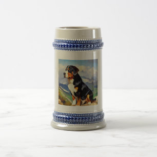 Greater Swiss Mountain Dog Beer Stein