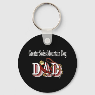 greater swiss mountain dog dad Keychain