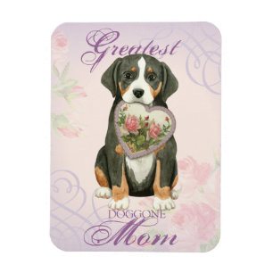 Greater Swiss Mountain Dog Heart Mom Magnet