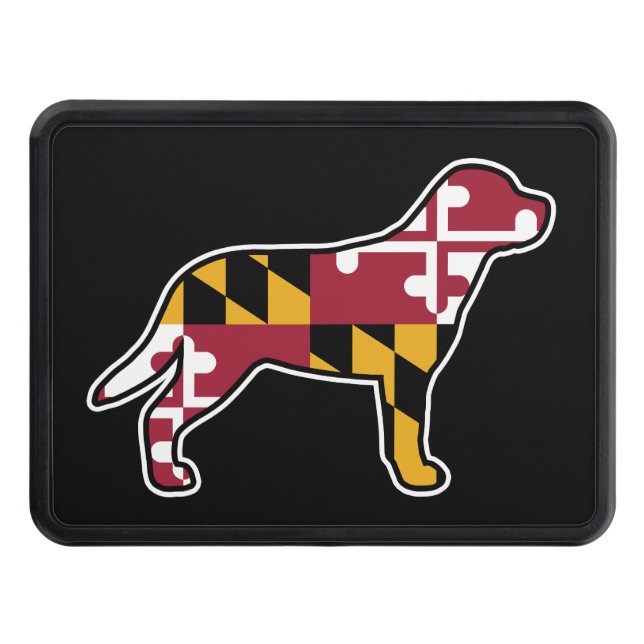 Greater Swiss Mountain Dog Maryland Flag Stickers Trailer Hitch Cover (Front)