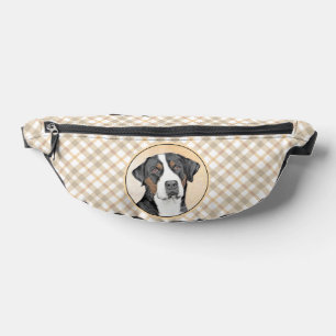 Greater Swiss Mountain Dog Painting Original Art Fanny Pack