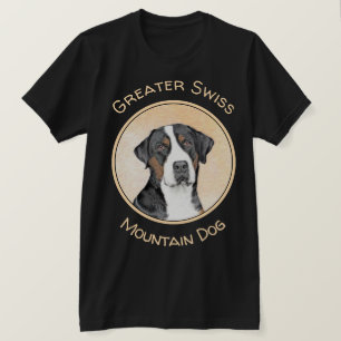 Greater Swiss Mountain Dog Painting - Original Art T-Shirt