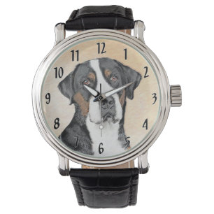 Greater Swiss Mountain Dog Painting - Original Art Watch