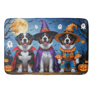 Greater Swiss Mountain Dog Pumpkin Halloween Funny Bath Mat