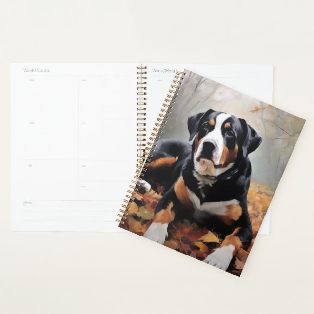 Greater Swiss Mountain  in Autumn Leaves Fall Planner (Display)