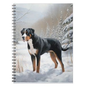 Greater Swiss Mountain Let It Snow Christmas Notebook