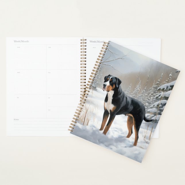 Greater Swiss Mountain Let It Snow Christmas Planner (Display)