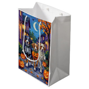 Greater Swiss Mountain Trick-or-Treating Halloween Medium Gift Bag