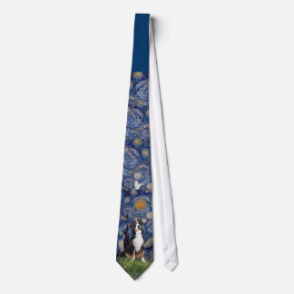 Greater Swiss Mt Dog - Starry Night Tie
