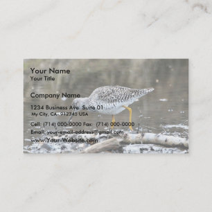 Greater Yellowlegs Business Card