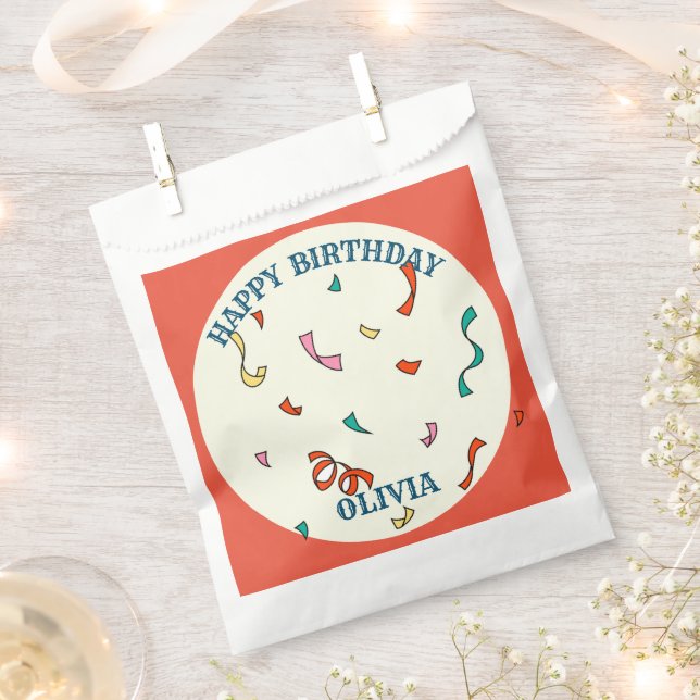 GREATEST 5TH  Birthday Party Circus THEME Favour Bag (Clipped)