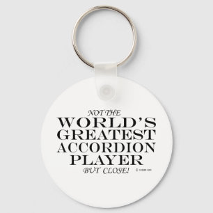 Greatest Accordion Player Close Keychain
