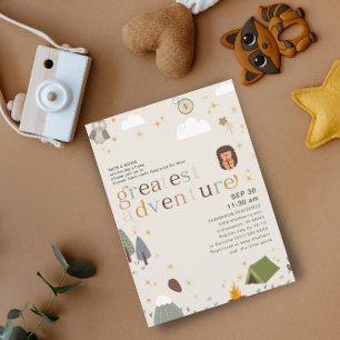Greatest Adventure Gender Neutral Baby Shower Invitation