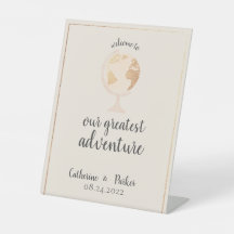 Greatest Adventure World Globe Map Travel Wedding