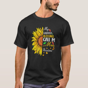 Greatest Blessings Call Me Mom And Receptionist Su T-Shirt