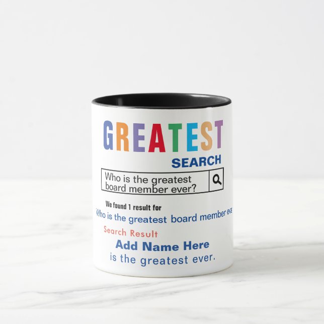 Greatest Board Member Gift Mug (Center)