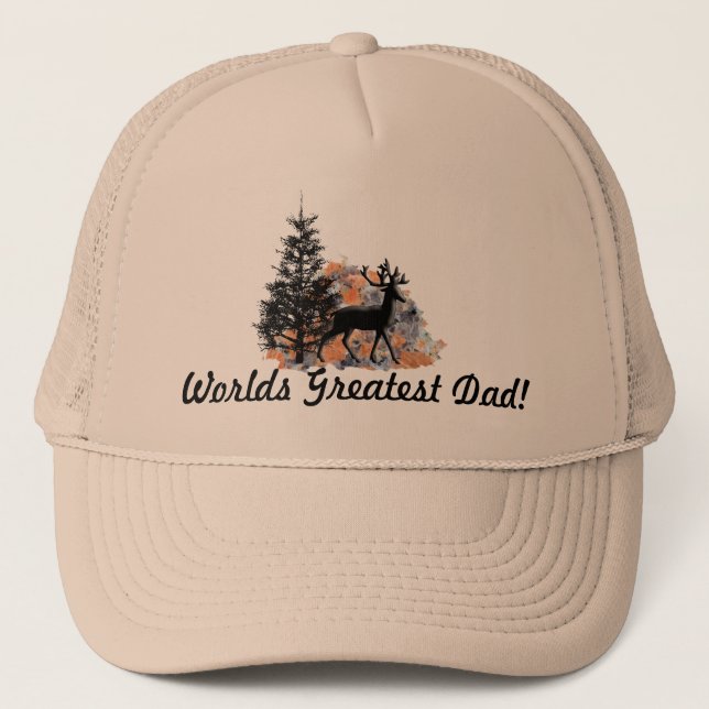 Greatest Dad Deer Trucker Hat (Front)