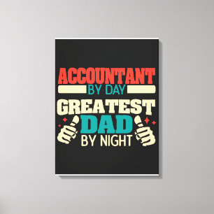 Greatest dad funny quote  fatherday gift canvas print