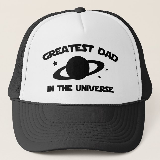 Greatest Dad In The Universe Coffee Mug Trucker Hat (Front)