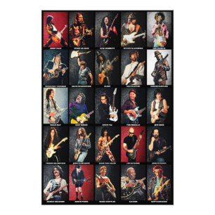 Greatest Guitarists Of All Time Photo Print