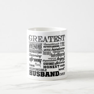 Greatest Husband ever sweet personalized Coffee Mug
