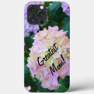 Greatest Mom! iPhone cases skins Hydrangea Flowers