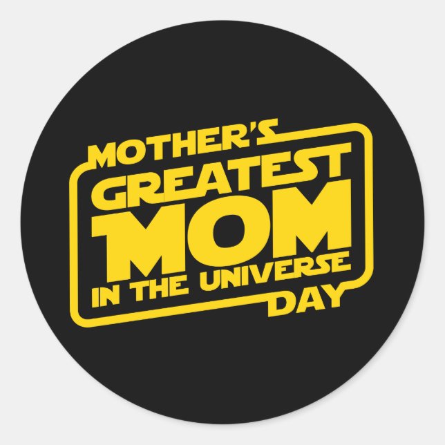 Greatest Mom - Small, Classic Round Sticker (Front)