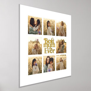 Greatest Mum multi photo elegant stylish Foil Prints
