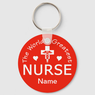Greatest Nurse key chain - customize!