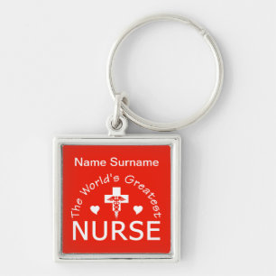 Greatest Nurse key chain - customize!