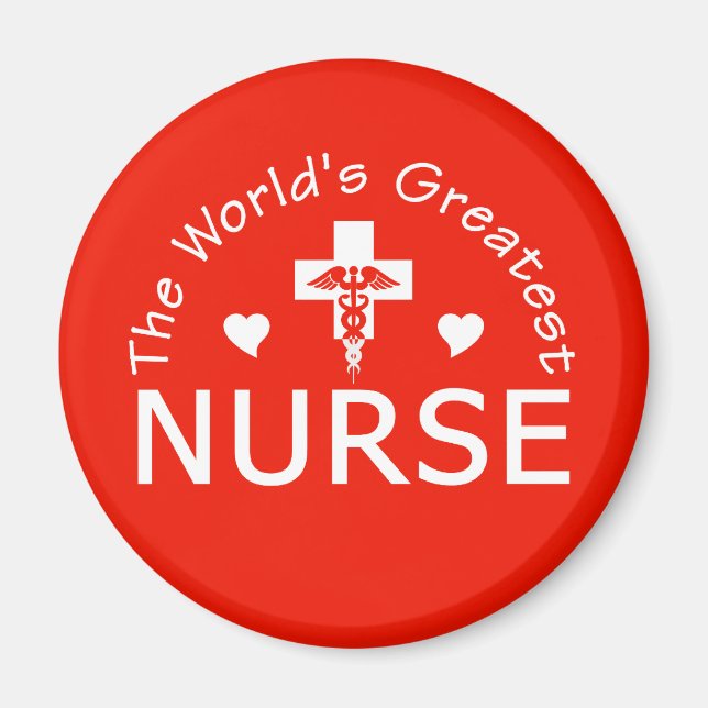 Greatest Nurse magnet (Front)
