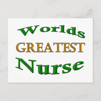 Greatest Nurse Postcard