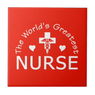 Greatest Nurse tile, customizable Tile