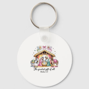Greatest Of All Nativity Design Festive Apparel Keychain