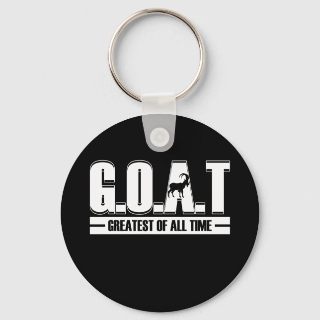Greatest Of All Time G O A T Keychain (Front)