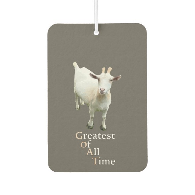 Greatest of all time Goat Air Freshener (Front)
