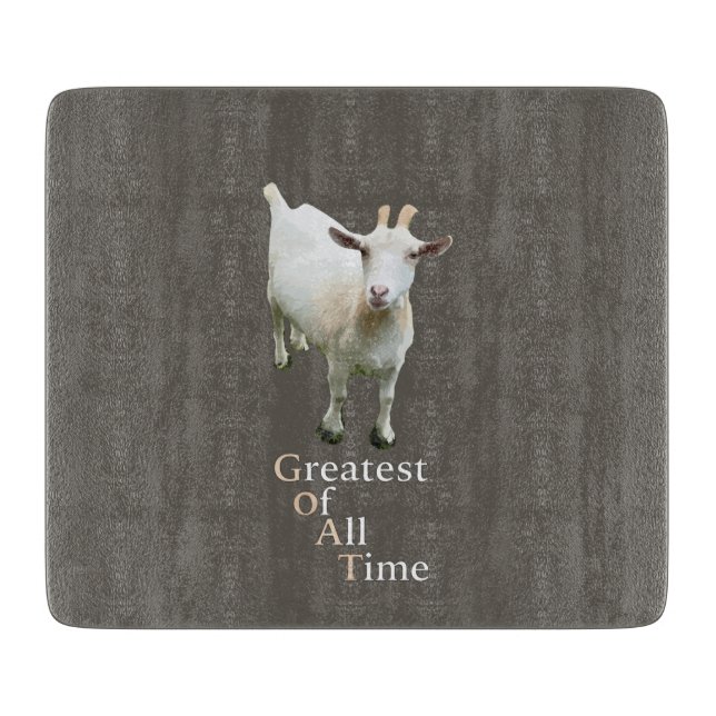 Greatest of all time Goat Cutting Board (Front)