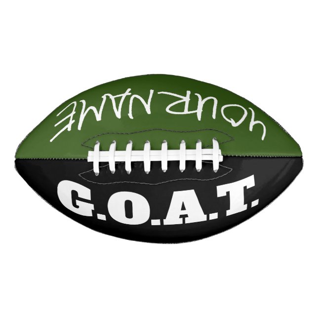 Greatest Of All Time GOAT football player gift (Front)