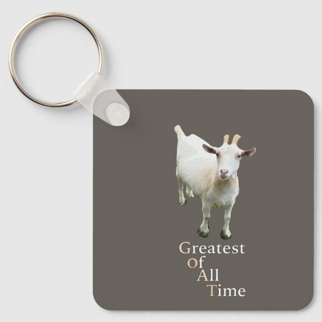 Greatest of all time Goat Keychain (Front)