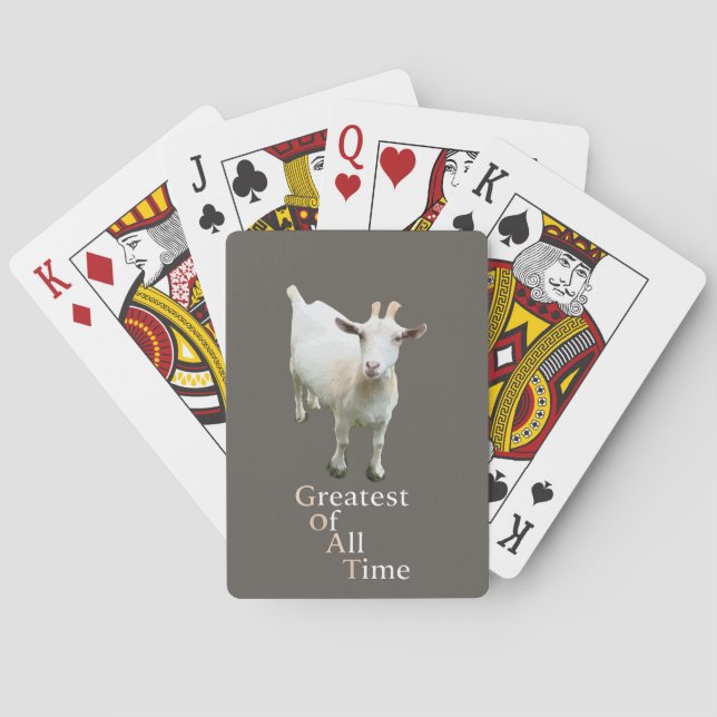 Greatest of all time Goat Playing Cards (Back)