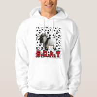 GREATEST OF ALL TIME GOAT RED HOODIE