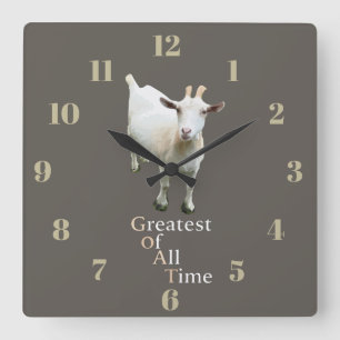 Greatest of all time Goat Square Wall Clock