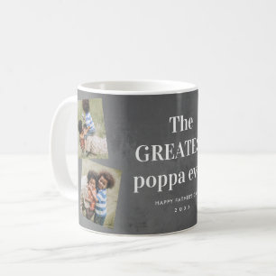 Greatest poppa photo collage Grandparents Day Coffee Mug