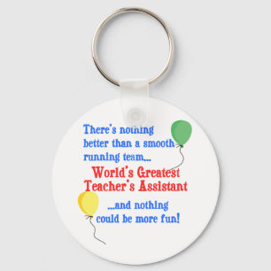 Greatest Teacher's Assistant Keychain