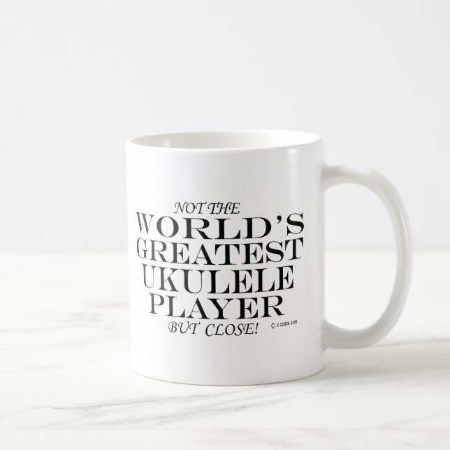 Greatest Ukulele Player Close Coffee Mug (Right)