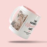 Greatest Wife 2 Photo Two-Tone Coffee Mug<br><div class="desc">Cute wife mug featuring 2 photos for you to replace with your own,  the saying "the world's greatest wife",  a pink heart,  and your name.</div>